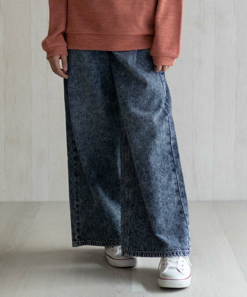 NAVY デニムワイドパンツ キッズ商品画像-5