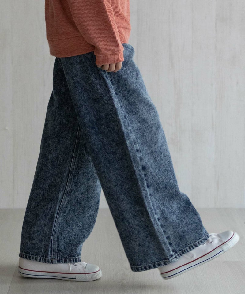 NAVY デニムワイドパンツ キッズ商品画像-6