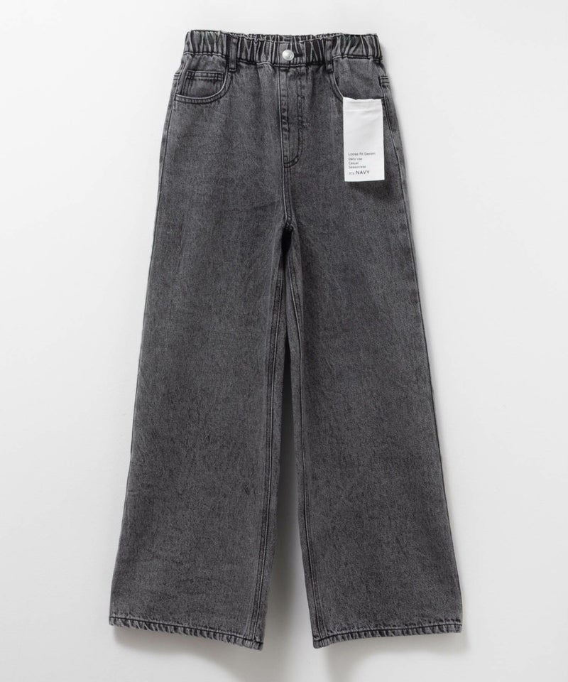 NAVY  デニムワイドパンツ キッズ商品画像-13