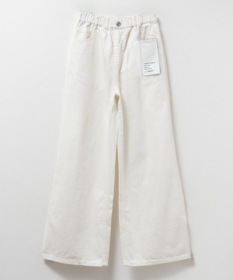NAVY  デニムワイドパンツ キッズ商品画像-15