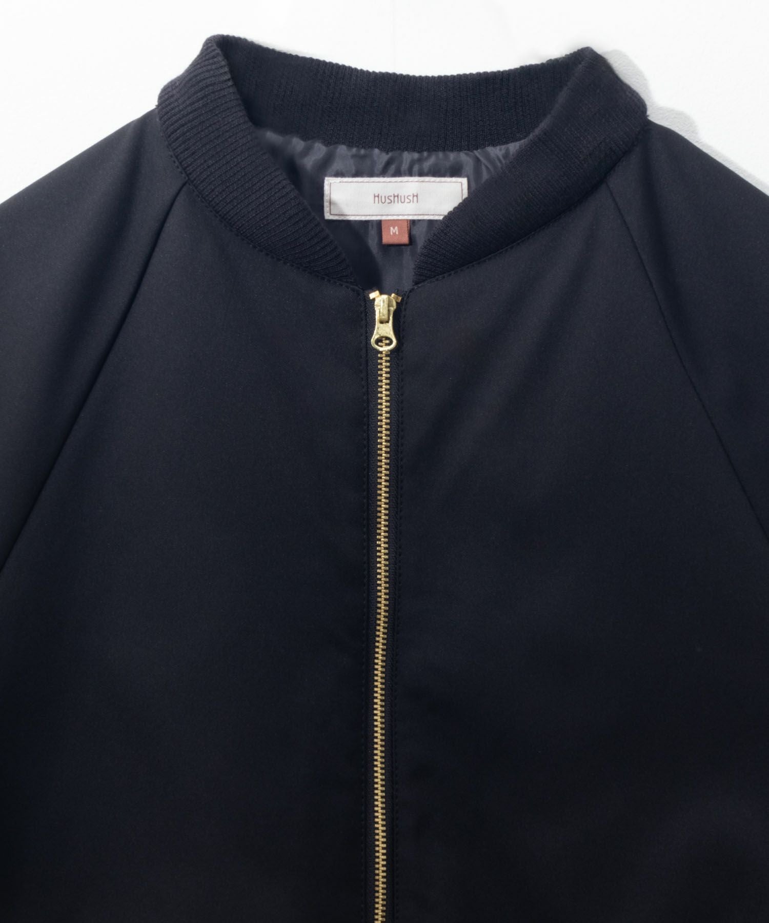 HusHusH AラインシルエットMA-1タイプジャケット レディース