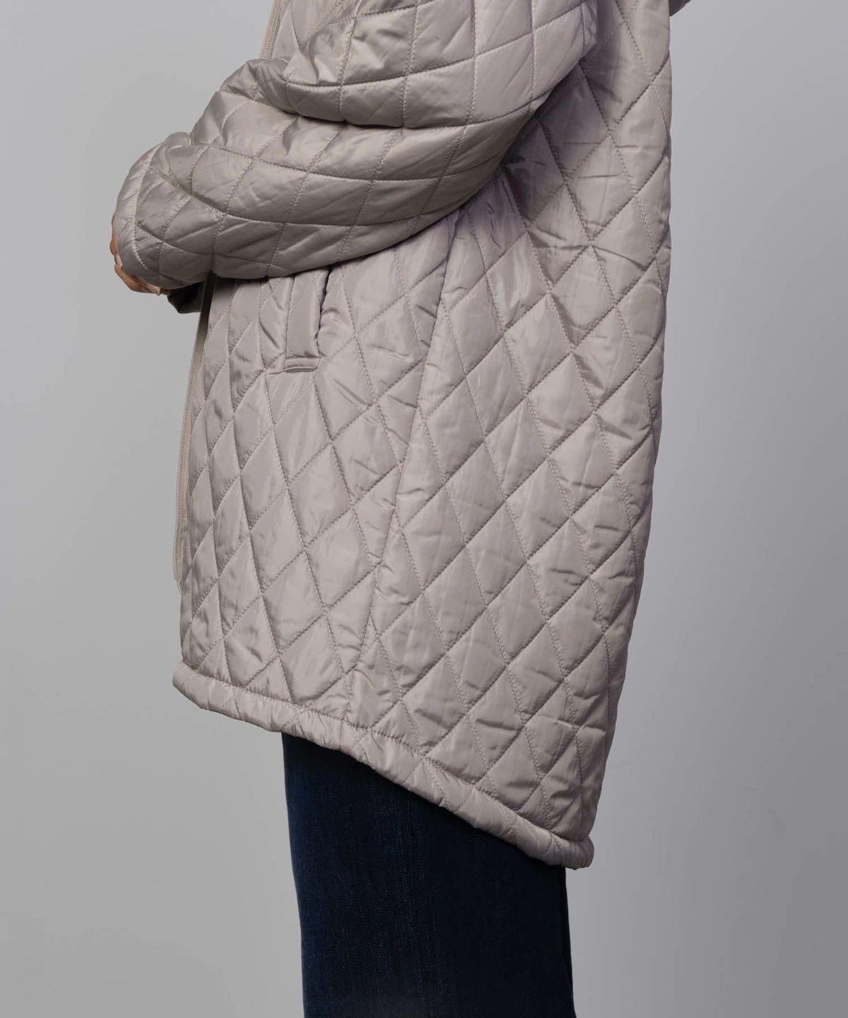 CONVERSE キルト中綿フードジャケット レディース