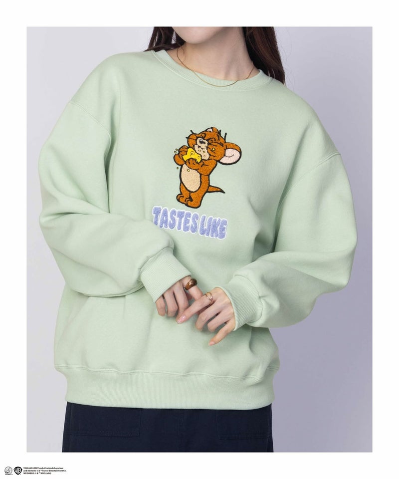 [期間限定価格]Tom and Jerry サガラ刺繍ルーズトレーナー レディース商品画像-4