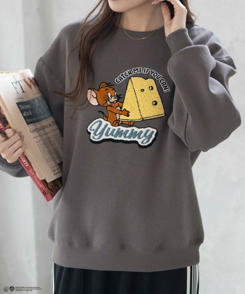[期間限定価格]Tom and Jerry サガラ刺繍ルーズトレーナー レディース商品画像-19