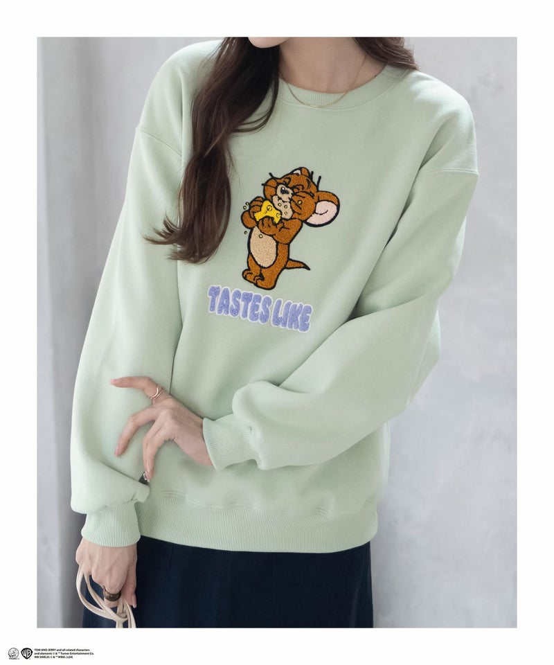 [期間限定価格]Tom and Jerry サガラ刺繍ルーズトレーナー レディース商品画像-23