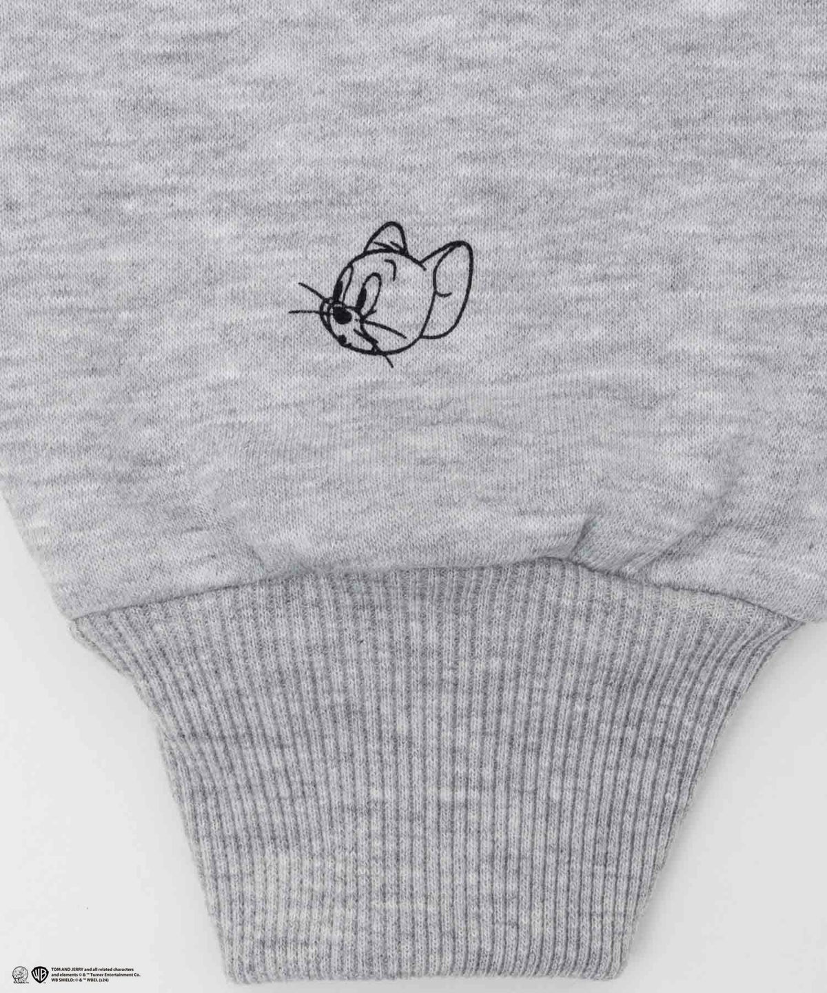 Tom and Jerry サガラ刺繍ルーズトレーナー レディース