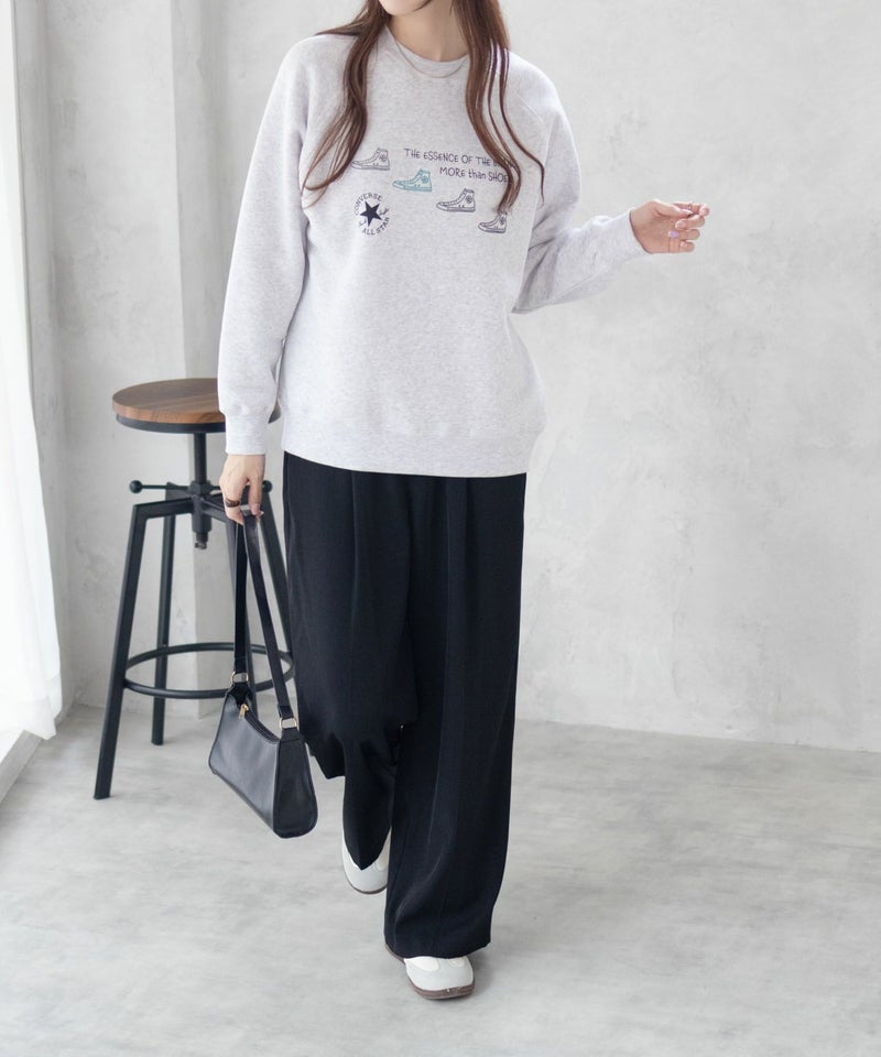 CONVERSE  身頃裏シャギートレーナー レディース商品画像-4