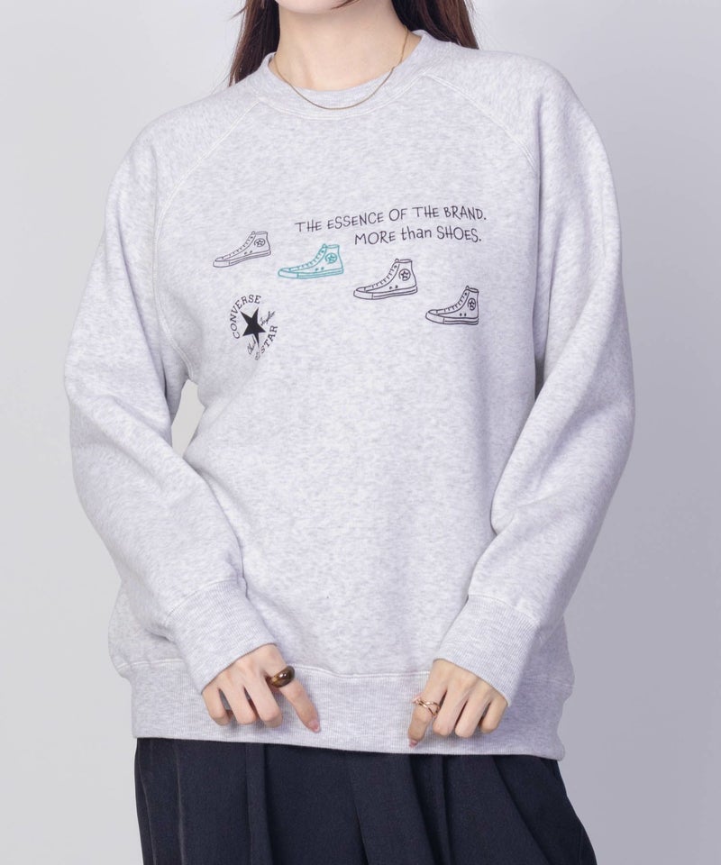 CONVERSE 身頃裏シャギートレーナー レディース商品画像-6