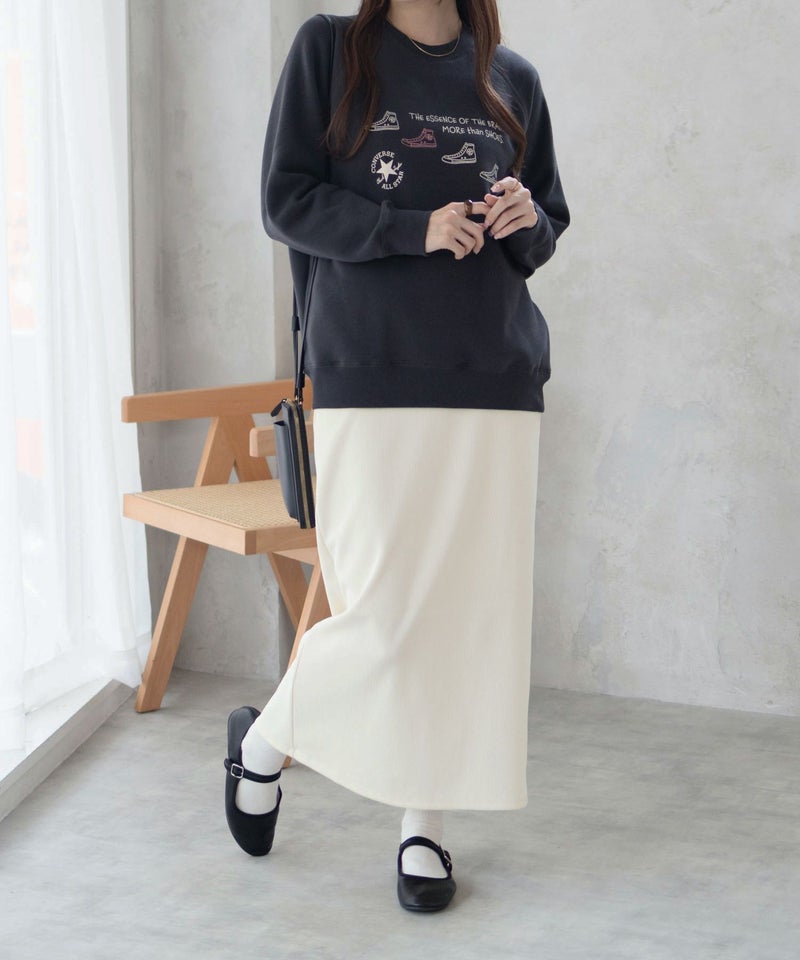 CONVERSE 身頃裏シャギートレーナー レディース商品画像-10