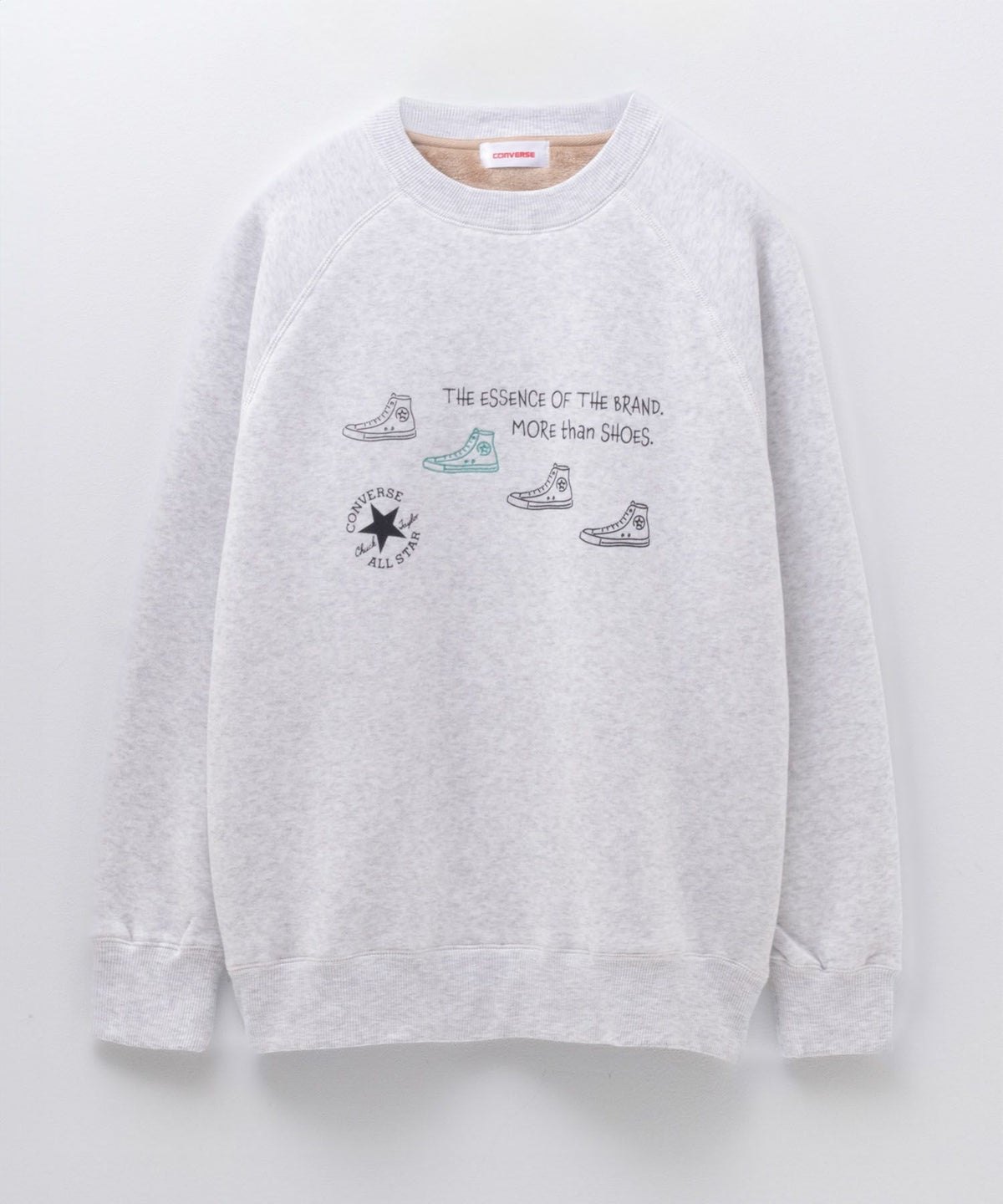 CONVERSE 身頃裏シャギートレーナー レディース