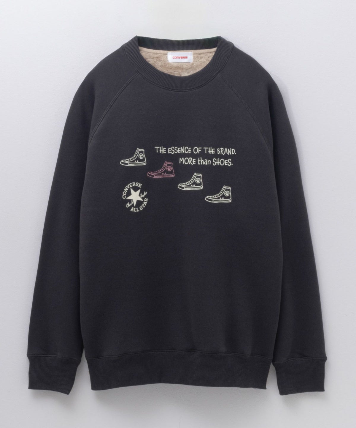 CONVERSE 身頃裏シャギートレーナー レディース