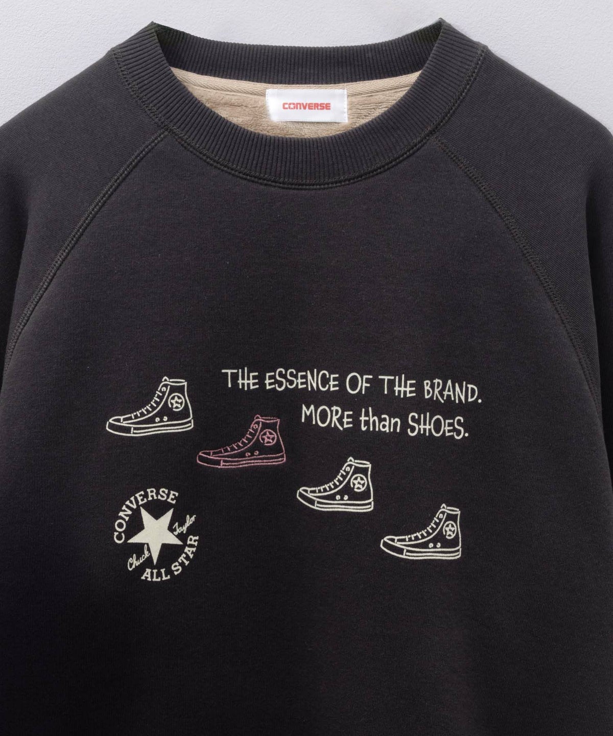 CONVERSE 身頃裏シャギートレーナー レディース