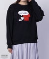 PEANUTS SNOOPY サガラ刺繍ルーズトレーナー レディース商品サムネイル-3