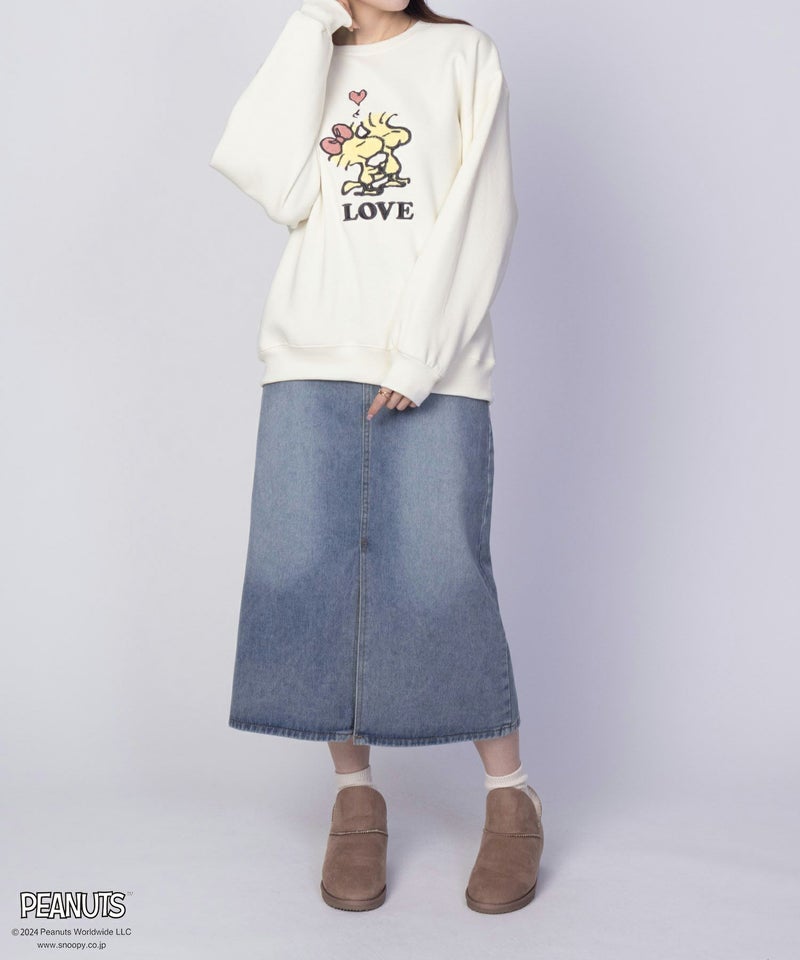 PEANUTS SNOOPY サガラ刺繍ルーズトレーナー レディース商品画像-5