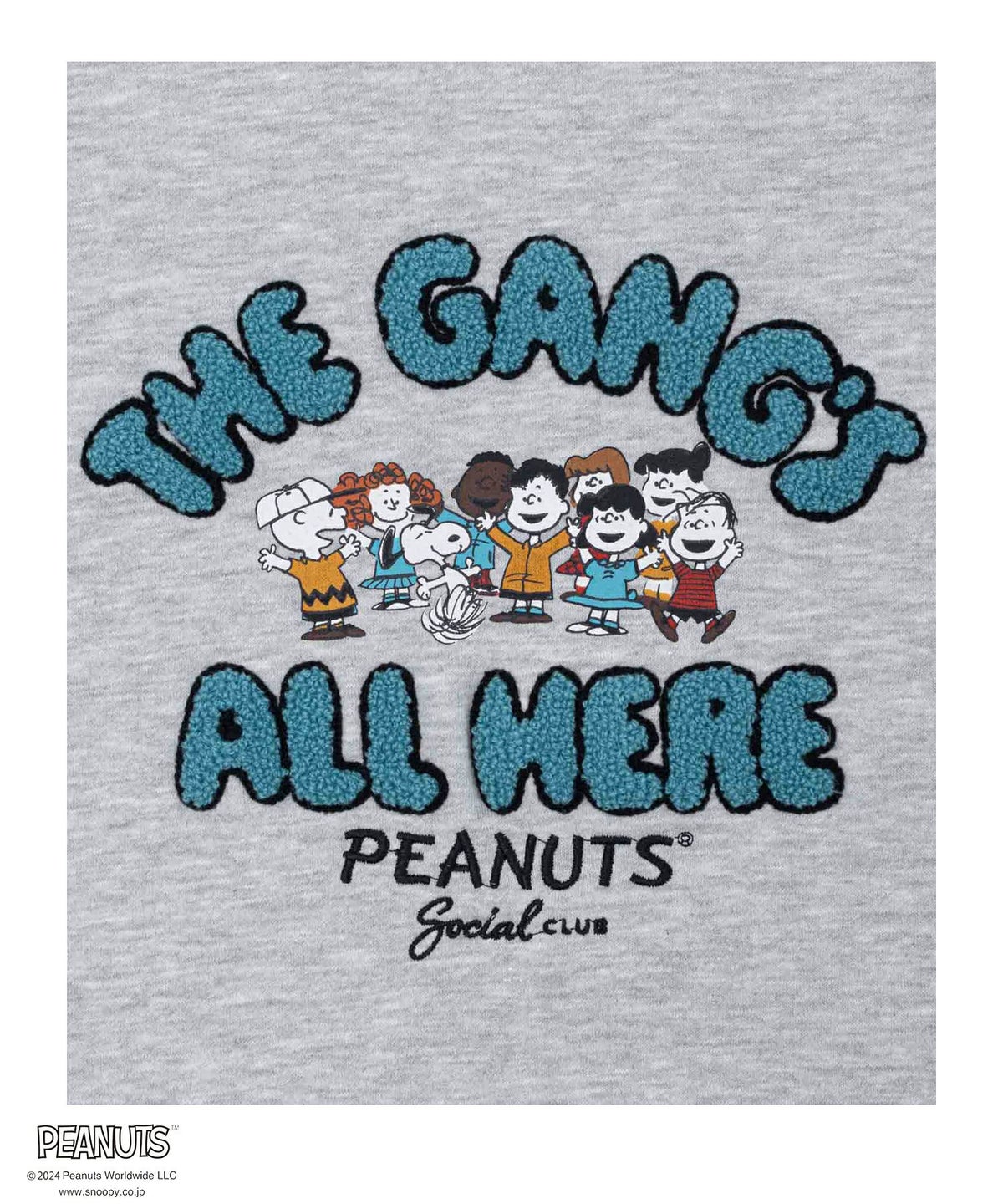 PEANUTS SNOOPY サガラ刺繍ルーズトレーナー レディース