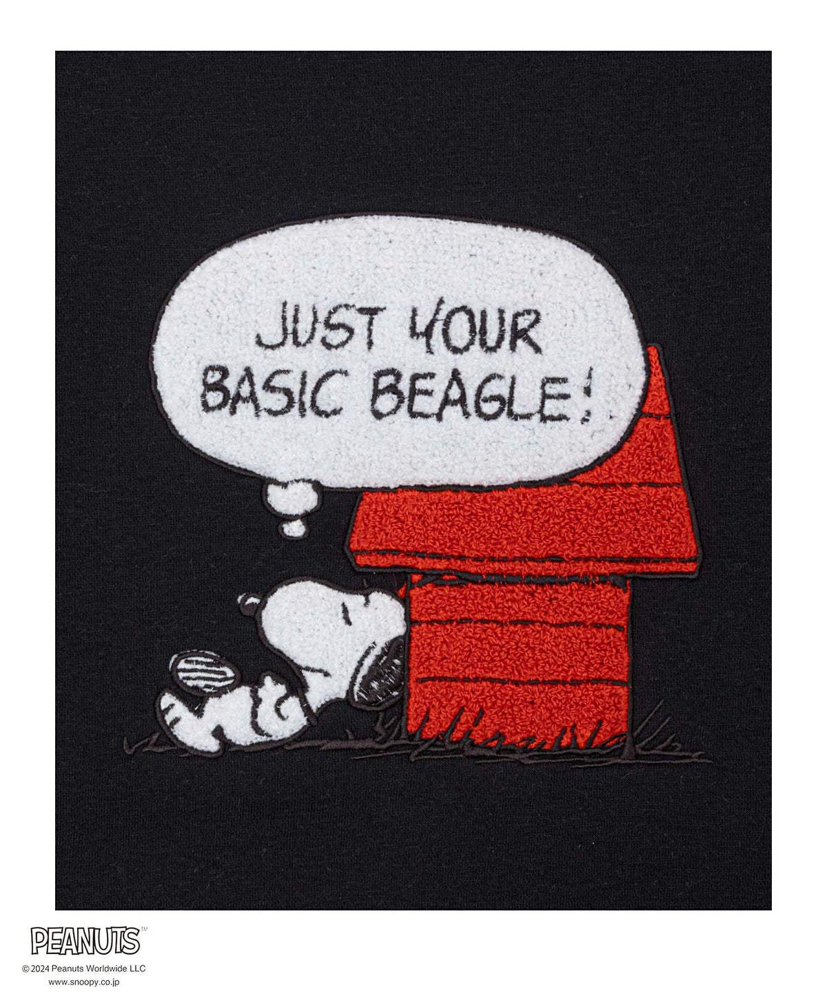 PEANUTS SNOOPY サガラ刺繍ルーズトレーナー レディース