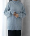 [期間限定knit]HusHusH  モールハイネックプルオーバー レディース商品サムネイル-3