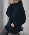 [期間限定knit]HusHusH  モールハイネックプルオーバー レディース商品サムネイル-4