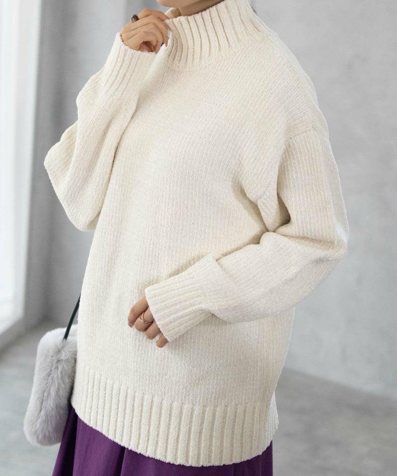 HusHusH モールハイネックプルオーバー レディース商品画像-10