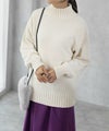 [期間限定knit]HusHusH  モールハイネックプルオーバー レディース商品サムネイル-11