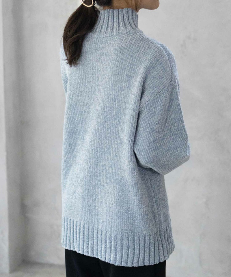 [期間限定knit]HusHusH  モールハイネックプルオーバー レディース商品画像-18