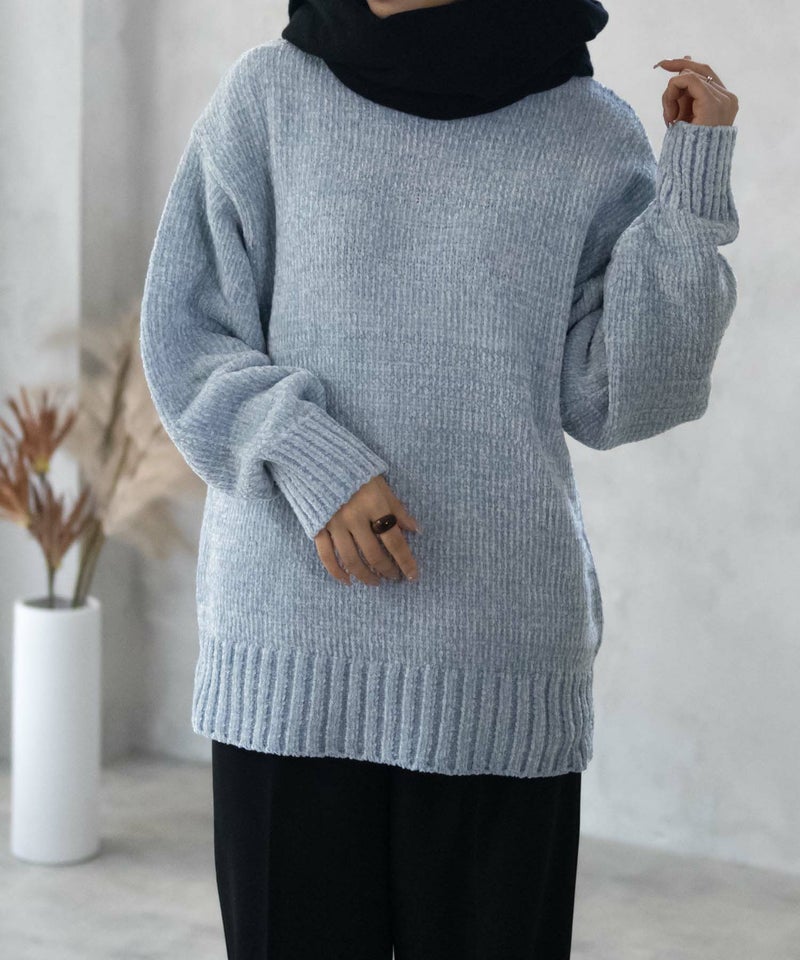 [期間限定knit]HusHusH  モールハイネックプルオーバー レディース商品画像-20