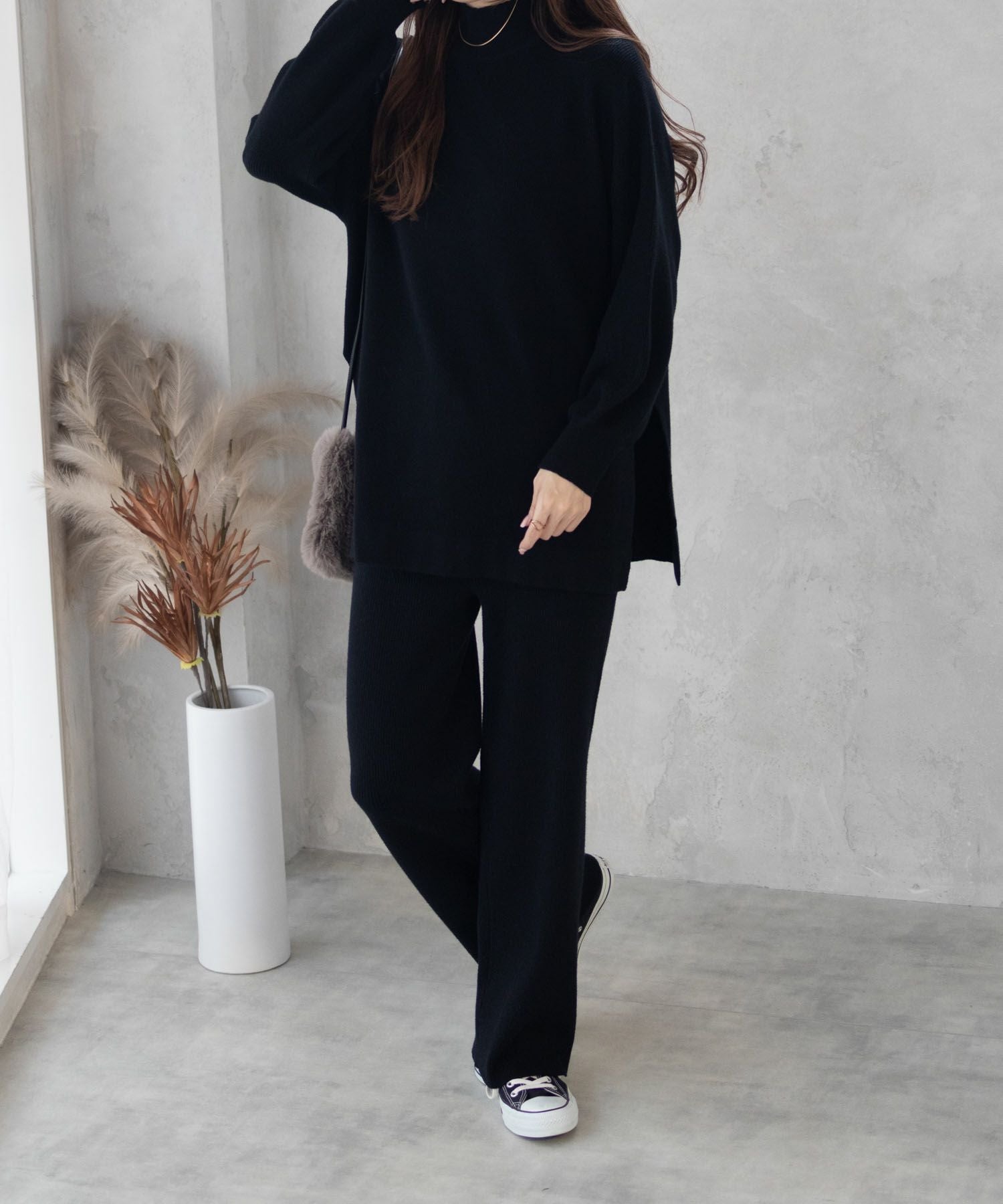 HusHusH リブニットパンツ レディース