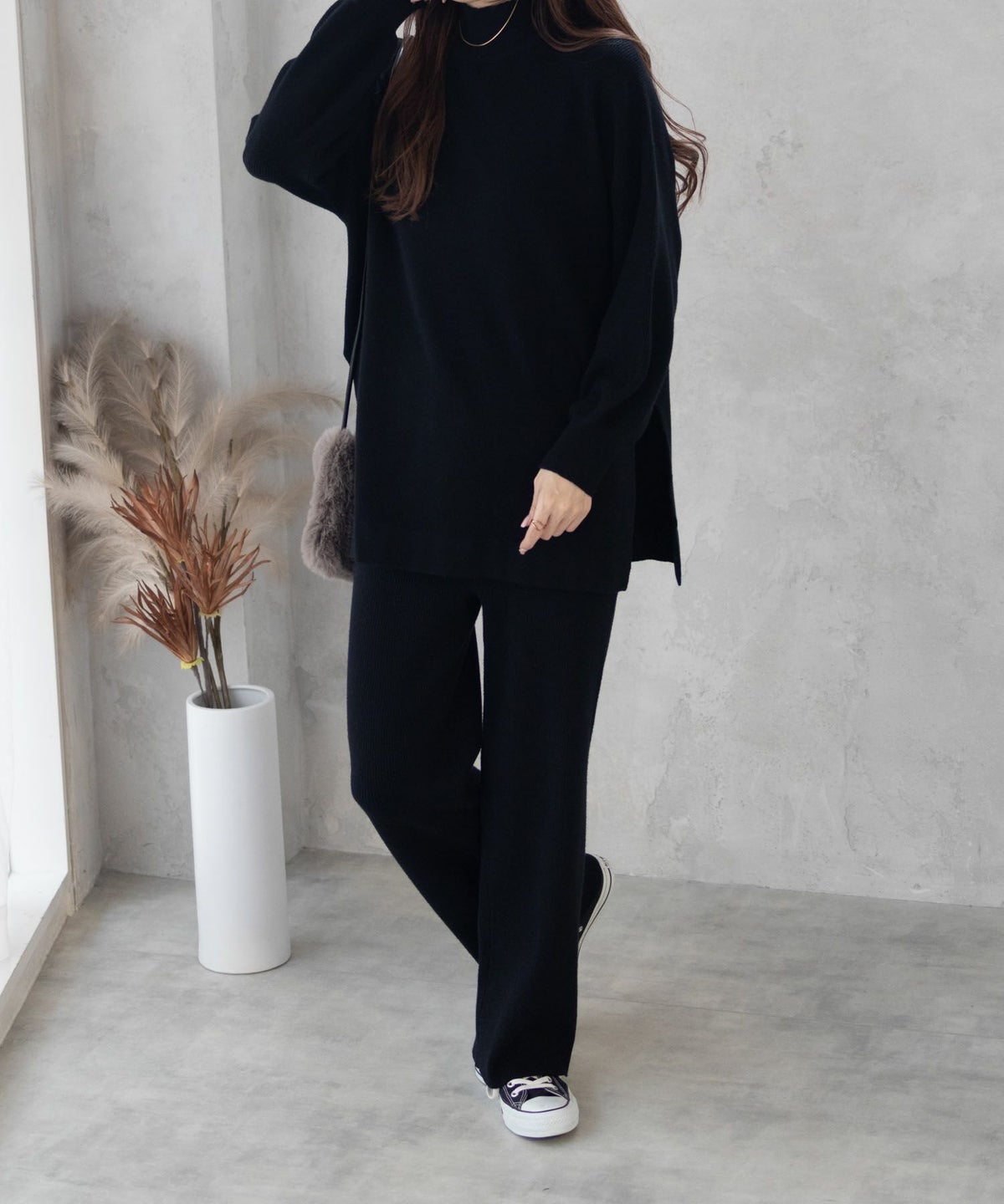 HusHusH リブニットパンツ レディース