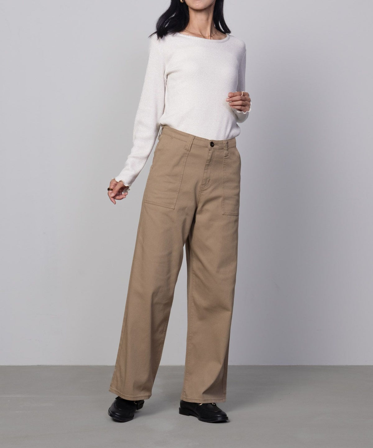 C17 ベイカーワイドパンツ レディース