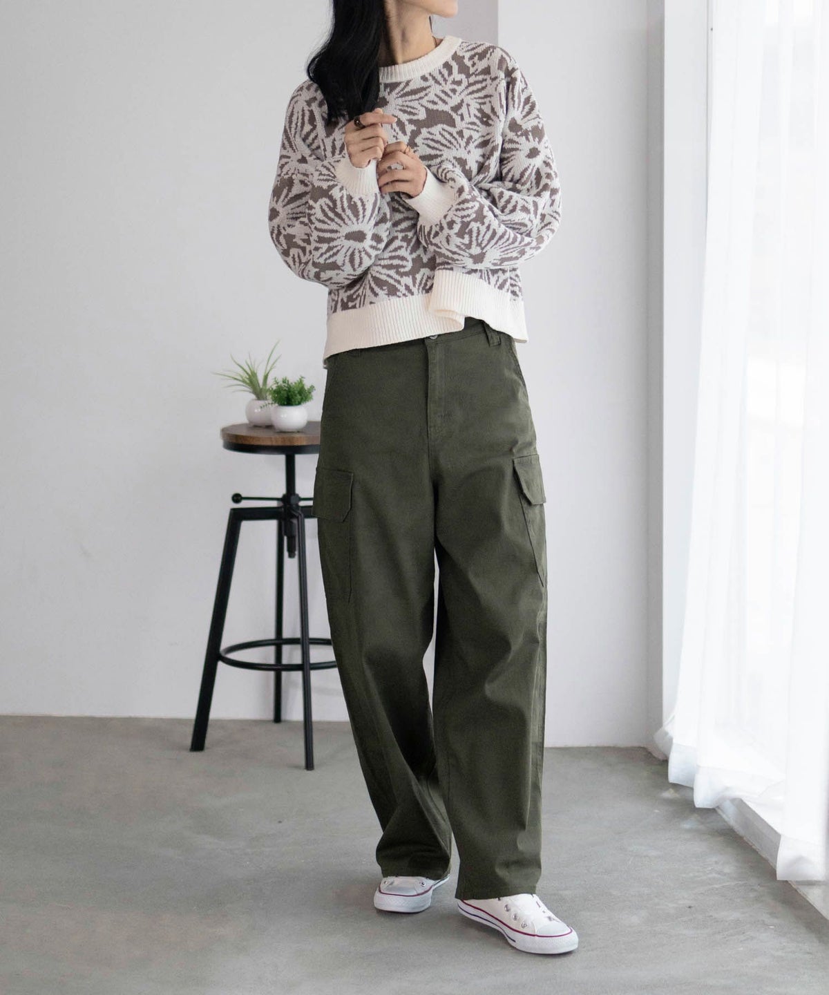 C17 バルーンカーゴパンツ レディース