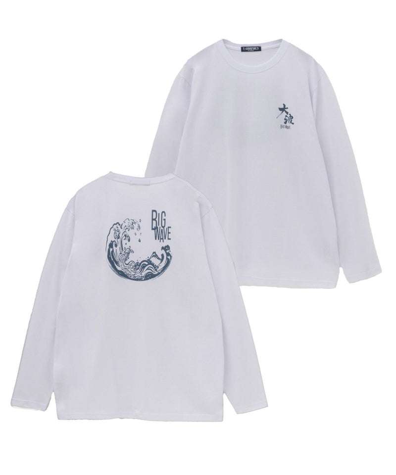 T-GRAPHICS 和柄プリント長袖Tシャツ メンズ商品画像-2
