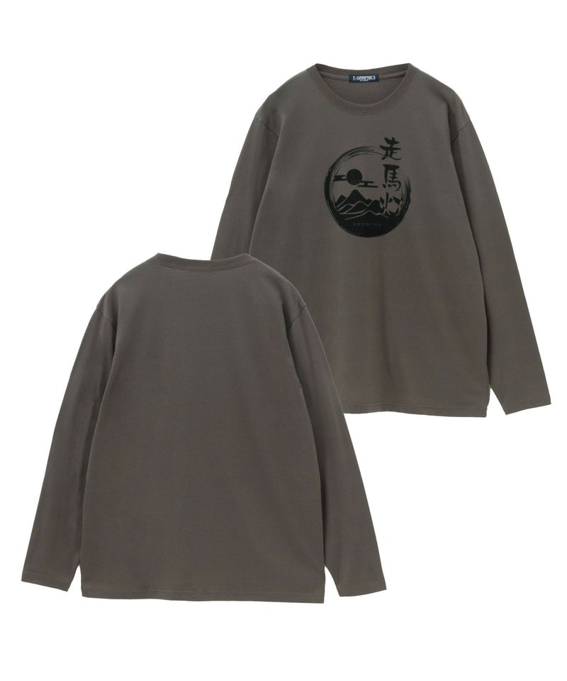 T-GRAPHICS 和柄プリント長袖Tシャツ メンズ商品画像-3