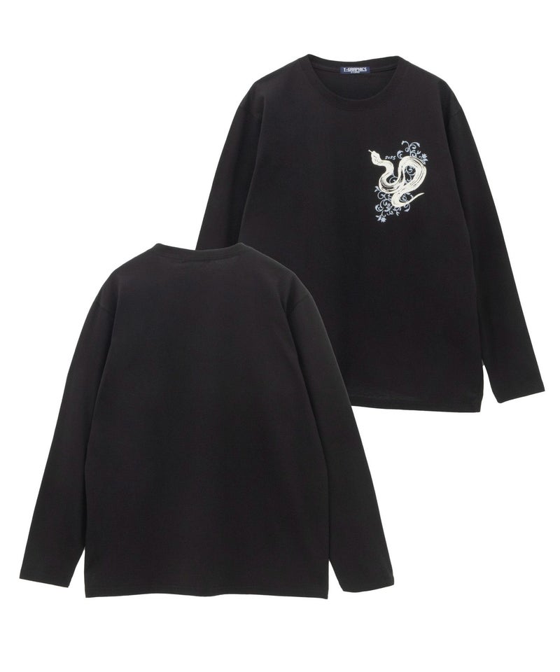 T-GRAPHICS 和柄プリント長袖Tシャツ メンズ商品画像-4