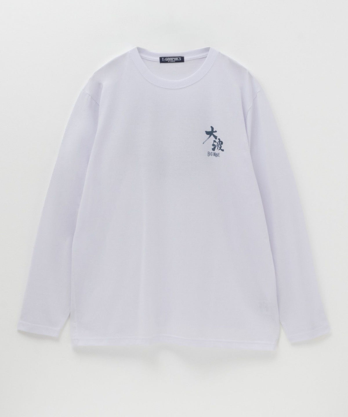 T-GRAPHICS 和柄プリント長袖Tシャツ メンズ