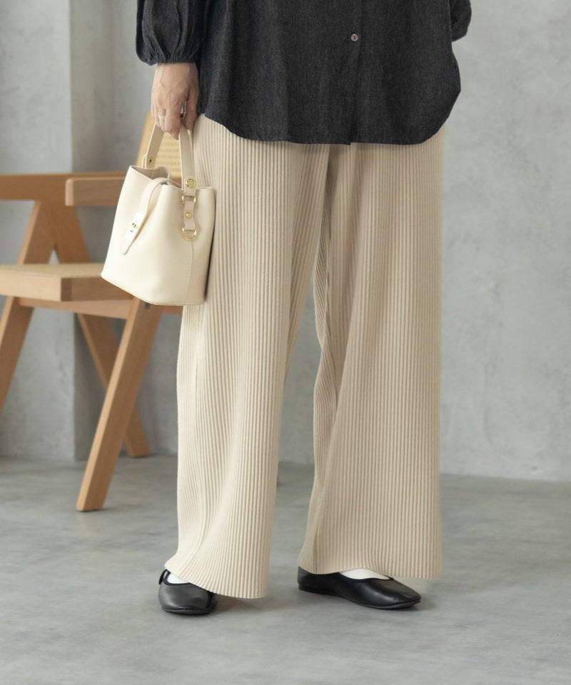 Howdy Marie プリーツワイドパンツ レディース商品画像-2