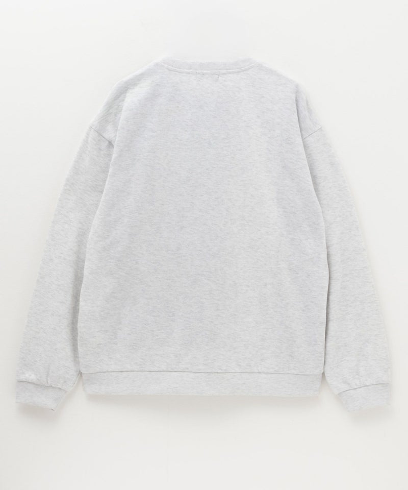 NAVY 裏毛ニット切替クルーネックプルオーバー メンズ商品画像-8