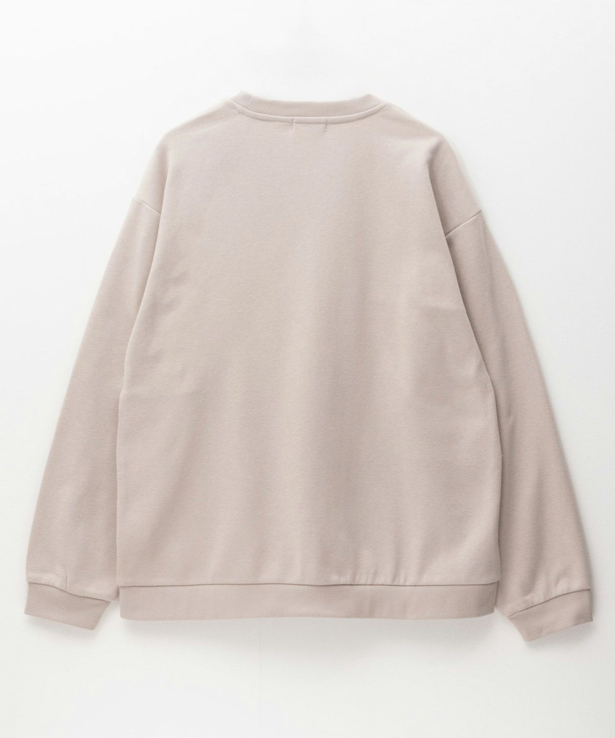 NAVY 裏毛ニット切替クルーネックプルオーバー メンズ