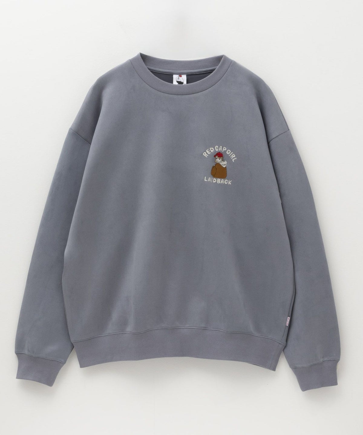 RED CAP GIRL カットスエード胸刺繍クルーネックスウェット メンズ