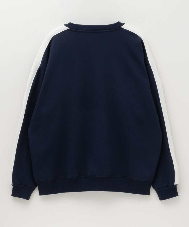 RED CAP GIRL  裏起毛袖ライン胸刺繍クルーネックスウェット メンズ商品画像-9