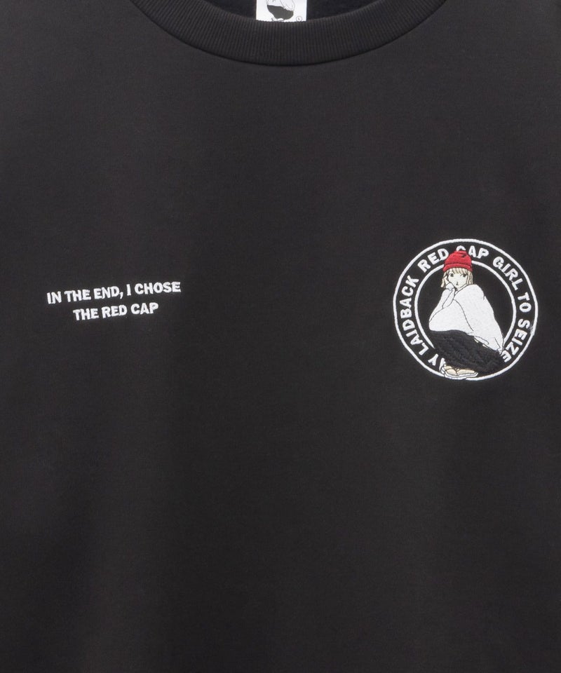 RED CAP GIRL 裏起毛袖ライン胸刺繍クルーネックスウェット メンズ商品画像-10