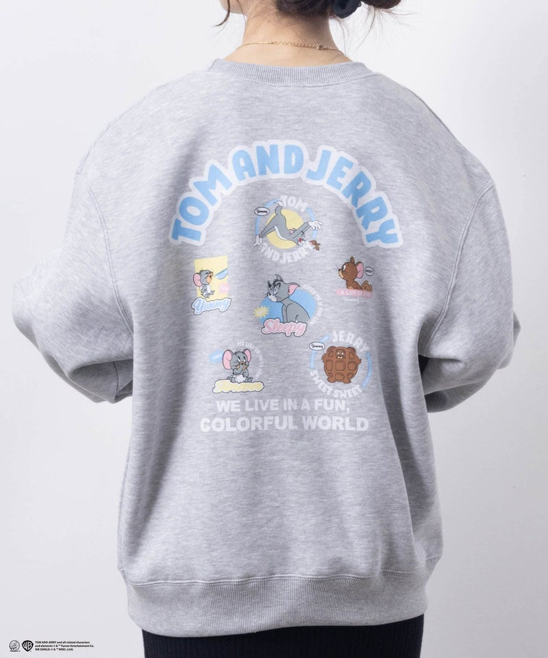 [期間限定価格]Tom and Jerry 刺繍ルーズトレーナー レディース商品画像-5