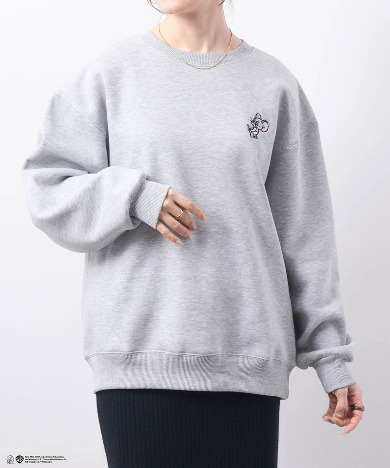 [期間限定価格]Tom and Jerry 刺繍ルーズトレーナー レディース商品画像-6