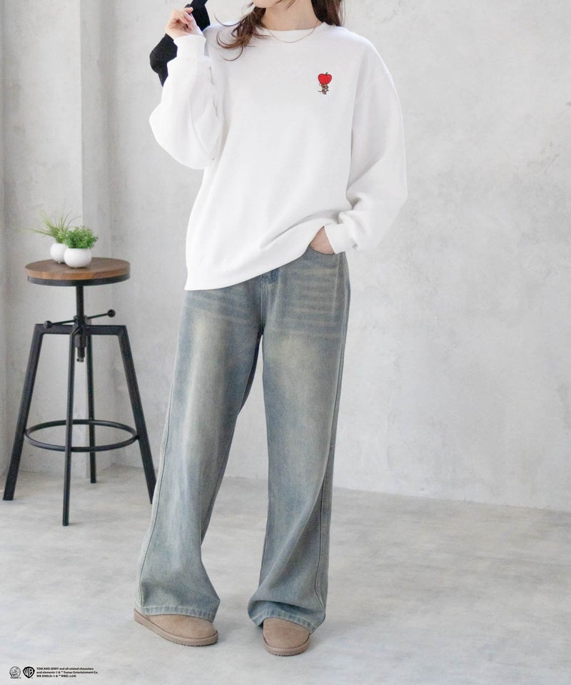 [期間限定価格]Tom and Jerry 刺繍ルーズトレーナー レディース商品画像-21