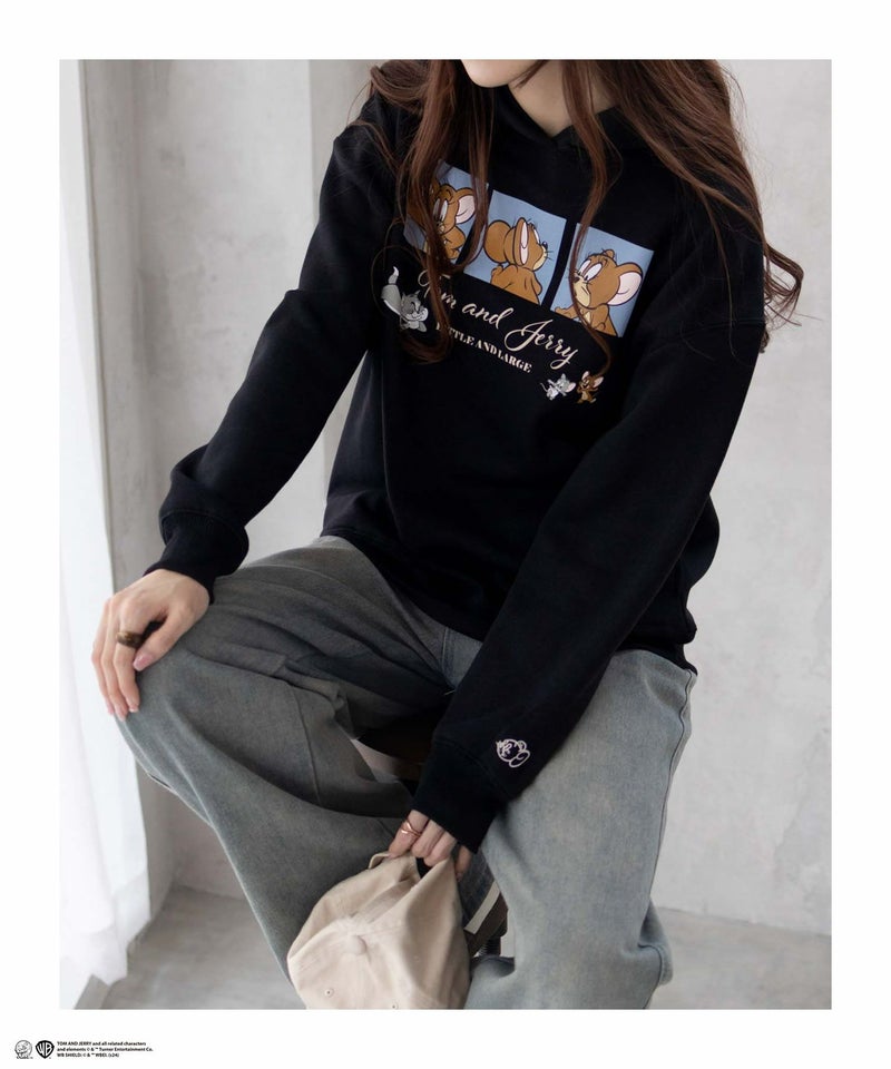 Tom and Jerry プリントルーズパーカー レディース商品画像-10