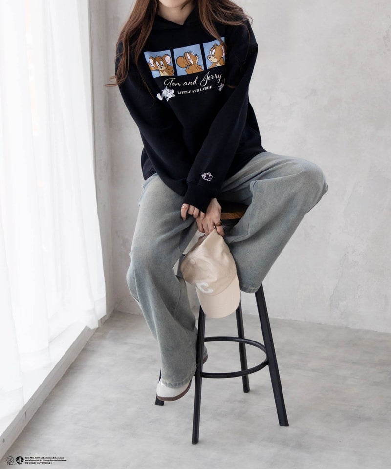 Tom and Jerry プリントルーズパーカー レディース商品画像-11