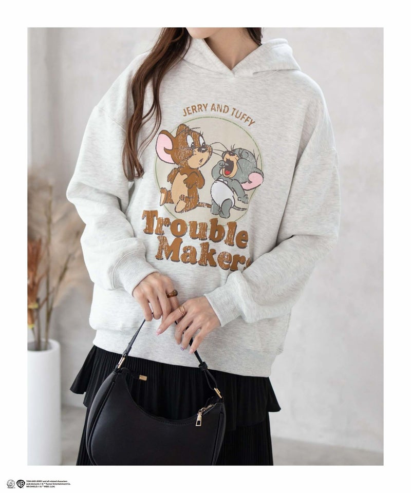Tom and Jerry プリントルーズパーカー レディース商品画像-12