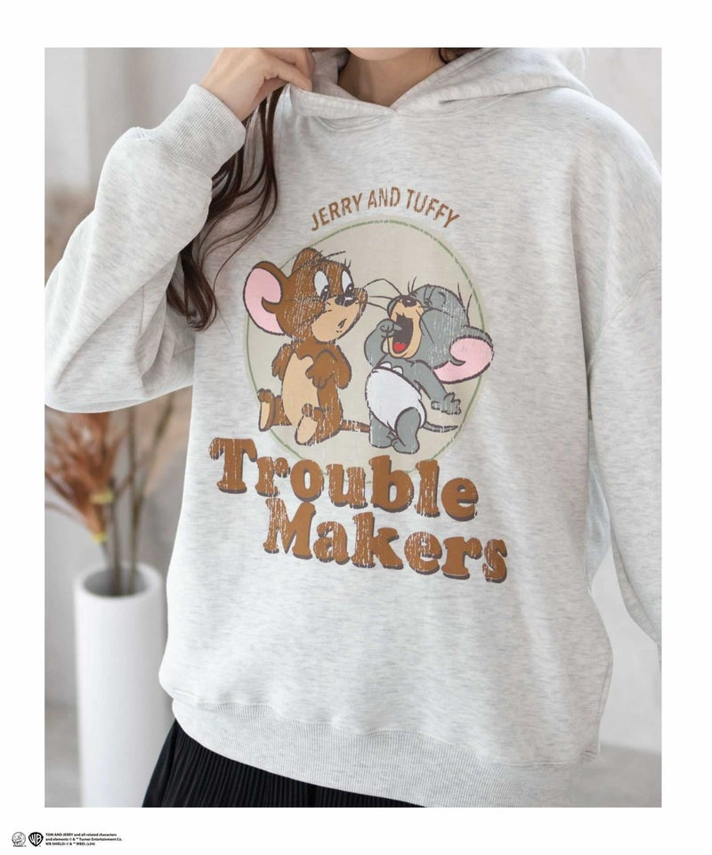Tom and Jerry プリントルーズパーカー レディース商品画像-13