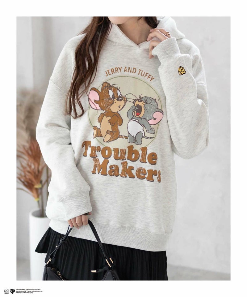 Tom and Jerry プリントルーズパーカー レディース商品画像-14
