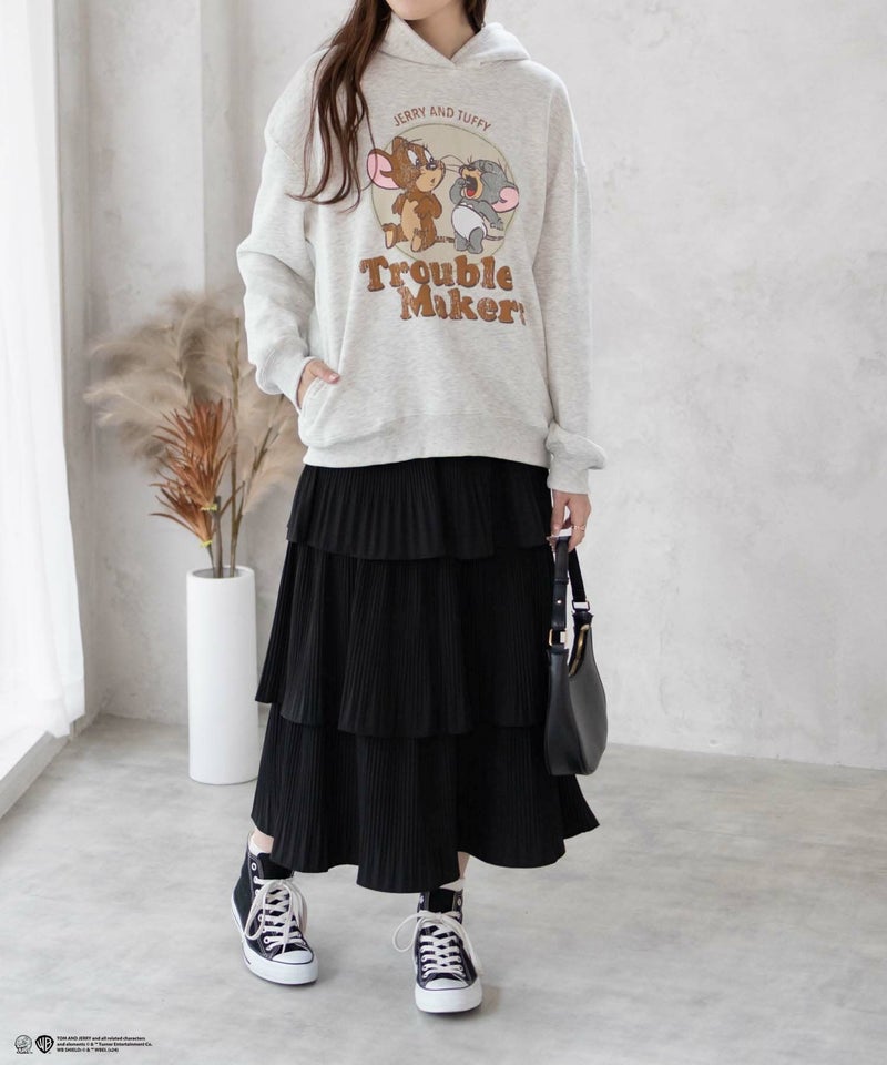 Tom and Jerry プリントルーズパーカー レディース商品画像-16