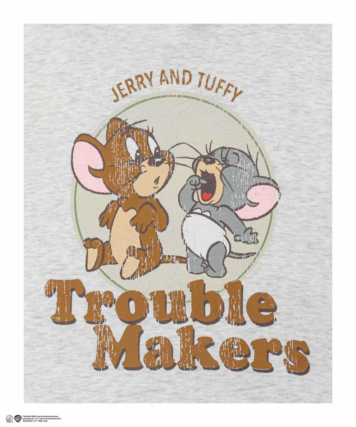 Tom and Jerry プリントルーズパーカー レディース